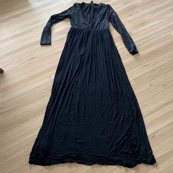 Sexy Long Mesh Maxi Dress with built-in bodysuit - Picture 2 of 5